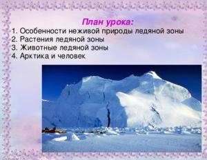Presentasjon om de naturlige forholdene i Arktis
